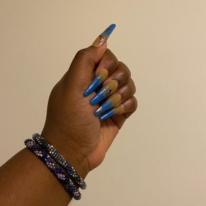 Purple lily and Laura bracelets